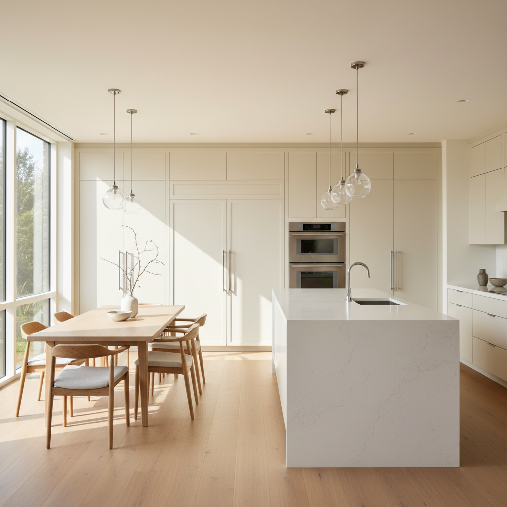 Premium kitchen interior with integrated appliances